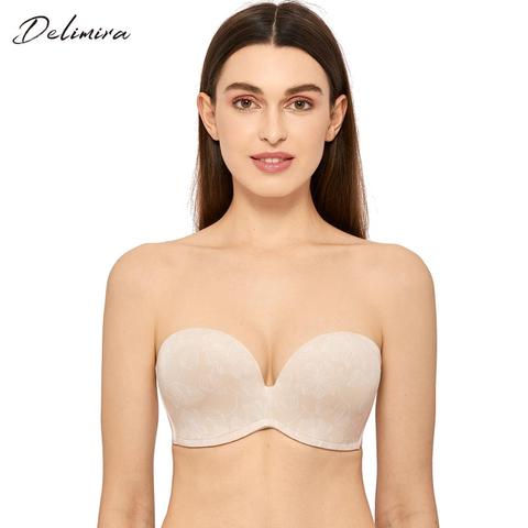 Delimira Women's Slightly Lined Custom Lift Seamless Strapless Bra ► Photo 1/6