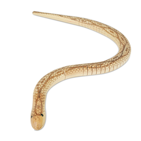 Novelty Trick Toys for Children Simulation Wooden Small Snakes Flexibility Fake Bendy Snake Toy Adorn - Random Color ► Photo 1/6