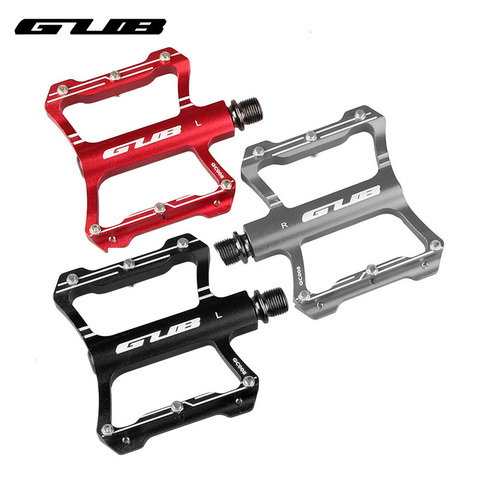 GUB Ultralight Aluminum Alloy Bicycle Pedals CNC Sealed Bearing Flat Platform Antiskid Cycling Pedal MTB Riding Bike Part 2pcs ► Photo 1/6