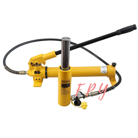 Long Type Hydraulic Cylinder FCY-10150 Hydraulic Lifting Jack with CP-700 Hydraulic Manual Pump,Stroke 150mm,Output 10 Tons ► Photo 1/3