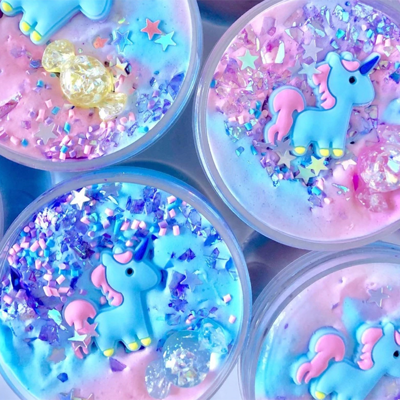 Fluffy Slime Lizun Gum Toys Polymer Clay Air Dry Plasticine Slime Supplies  playdough Light modeling Clay Charms for Antistress