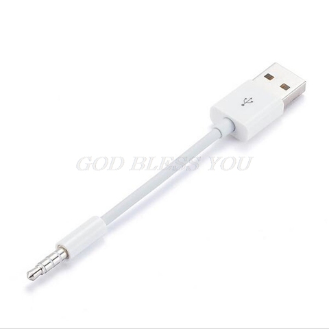 USB Short Charger Data Sync Cable 3.5mm Jack Adapter Charging Cord Line For Apple iPod Shuffle 2nd MP3 Player Drop Shipping ► Photo 1/2