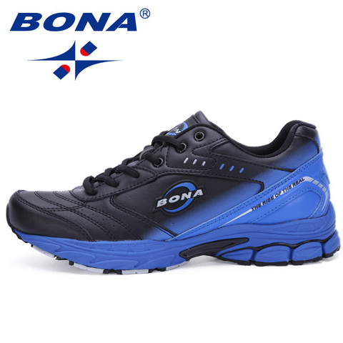 BONA Man Sneakers for Men Running Shoes Outdoor Walking Sneakers Comfortable Shoes Trianers Trends Athletic Trainers Hot Sale ► Photo 1/6