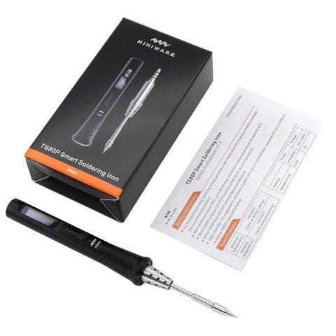New TS80P Mini Smart Portable Digital Soldering Iron Tool Adjustable Temperature OLED Display With B02 Iron Tips For TS80 ► Photo 1/6