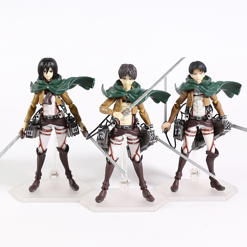 6" Attack On Titan Eren Yeager Action Figure Figma 207 Collection Toy NO Box