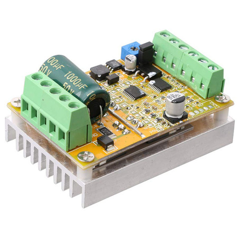 380W 3 Phases Brushless Motor Controller Board(No/Without Hall Sensor) BLDC PWM PLC Driver Board DC 6.5-50V ► Photo 1/6