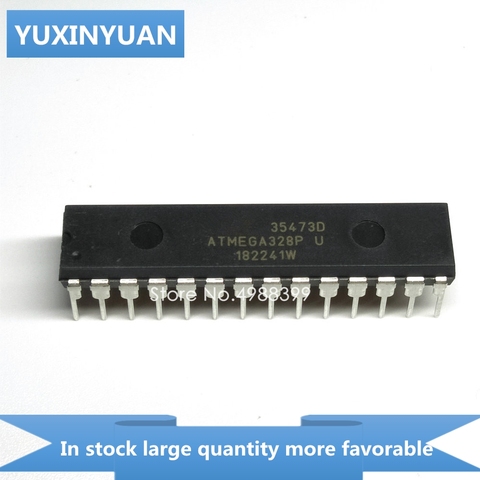 YUXINYUAN 1PCS  ATMEGA328P-PU ATMEGA328P PU   ATMEGA328PU  ATMEGA328  DIP28 in stock in stock ► Photo 1/3