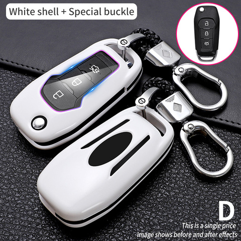 ABS Carbon FibeCar Remote Key Cover Case For Ford Fusion Festa Mondeo Mk4 Escort Everest Kuga 2 Focus Mk3 Ranger Accessories Fob ► Photo 1/6