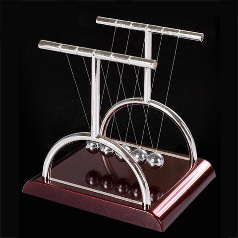 2022 New T Shaped Newton Cradle Balance Ball Science Puzzle Fun Desk Toy Stress Reliever Kinetic Motion Toy For Home And Office ► Photo 1/6