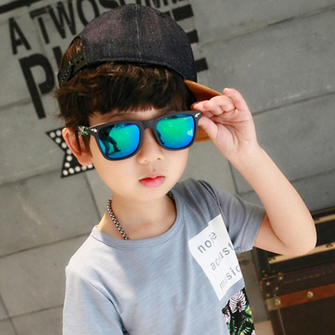 2022 Children's Fashion Sunglasses Square Mirror Sun Glasses Brand Design Sunglasses for Boys and Girls Design Eyewear UA400 ► Photo 1/6