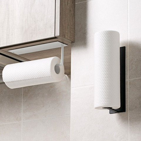 Stainless Steel Paper Towel Holder Kitchen Roll Paper Holder Free Toilet Paper Holder Kitchen Toliet Accessories ► Photo 1/6