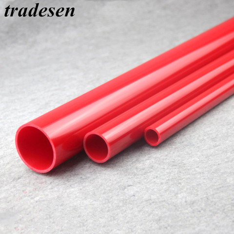 2pcs 50cm O.D 20~50mm Red UPVC Pipe Hi-quality Water Supply Pipe Irrigation Fish Tank PVC Pipe Aquarium Drainpipe Water Tube ► Photo 1/5