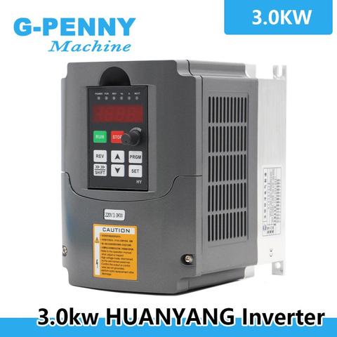 220v 3.0kw VFD Variable Frequency Drive Inverter / VFD 1HP or 3HP Input 3HP Output CNC Driver CNC Spindle motor Speed control ► Photo 1/6