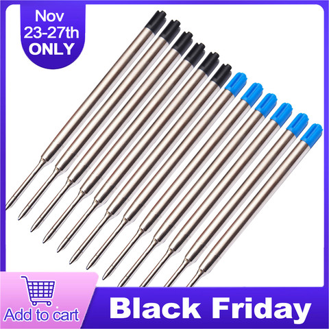 6pcs 0.7mm Ballpoint Medium Point Point Pen Refills Replacement Refills for Parker Pens School Office Stationery Supplies ► Photo 1/6