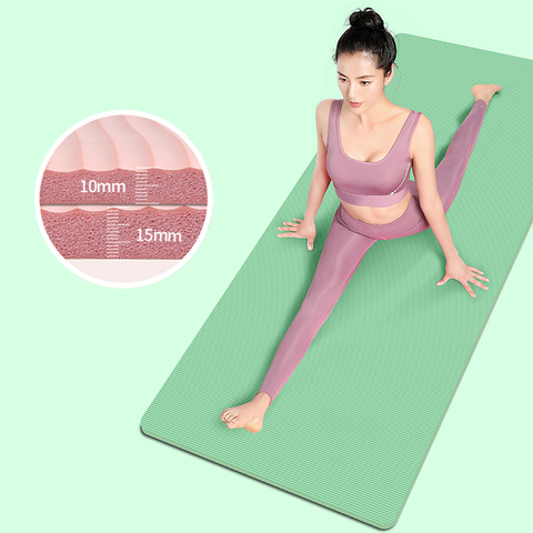 10MM Extra Thick Yoga Mats Non-slip NRB Exercise Mat with