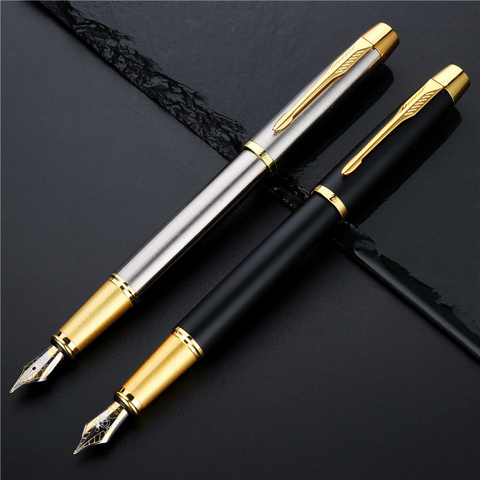 1PC High Quality Metal Luxury Fountain Pen Box Business Writing Signing Calligraphy Pens Office School Stationery Supplies 03923 ► Photo 1/6