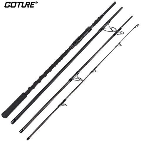 Goture Bravel 4 Sections Surf Rod 9FT 10FT 11FT 12FT Carbon Fiber Surf Fishing Rod for Sea Bass Trout Casting Fishing Travel Rod ► Photo 1/6