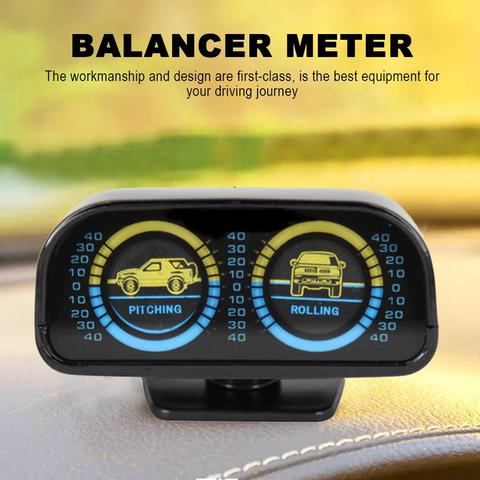 2 In 1 Outdoor Car Adjustable Compass Balancer Slope Meter Tachometer Car Interior Accessories For Auto Boat Vehicles ► Photo 1/6