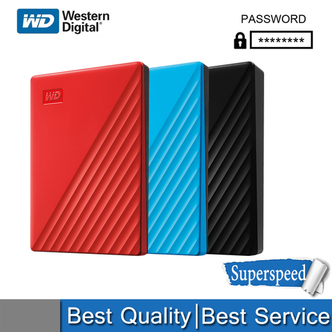 WD My Passport External Hard Drive Disk USB 3.0 1TB 2TB 4TB 5TB Portable encrypted mobile hard disk high-speed external storage ► Photo 1/1