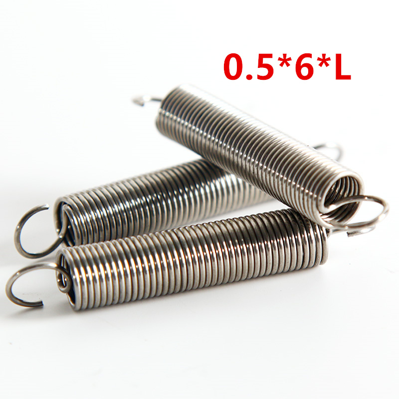 10Pcs 304 Stainless Steel Dual Hook Small Tension Spring Hardware Accessories 