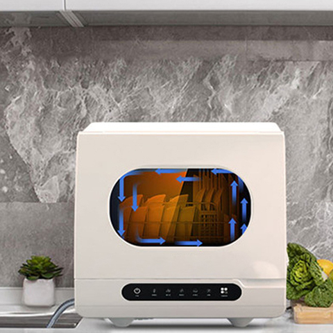 Intelligent automatic dishwasher household desktop free installation mini small air-drying intelligent dishwashing machine ► Photo 1/6