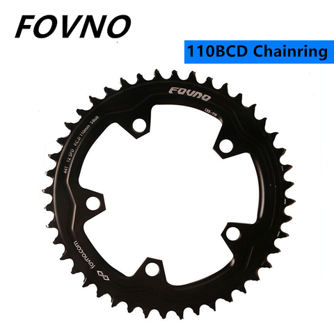 DECKAS FOVNO 110BCD Chainring Crown Narrow Wide Round Black 42T 44T 46T 48T 50T 52T 54T 56T 58T Sprocket Chainwheel ► Photo 1/5