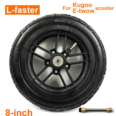 8 Inch Inflated Wheel For E-twow S2 Scooter M6 Pneumatic Wheel With Inner Tube 8