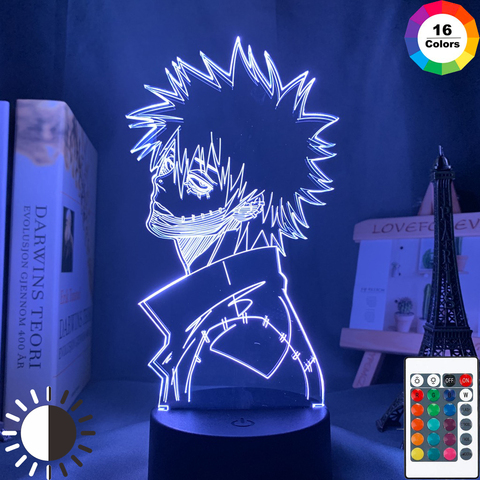Acrylic 3d Lamp Anime My Hero Academia Dabi Led Light for Bedroom Decor Cool Manga Gift for Him Rgb Colorful Night Light Dabi ► Photo 1/6