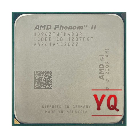 AMD Phenom II X4 960T 3.0 GHz Quad-core CPU Processor HD96ZTWFK4DGR Socket AM3 ► Photo 1/2