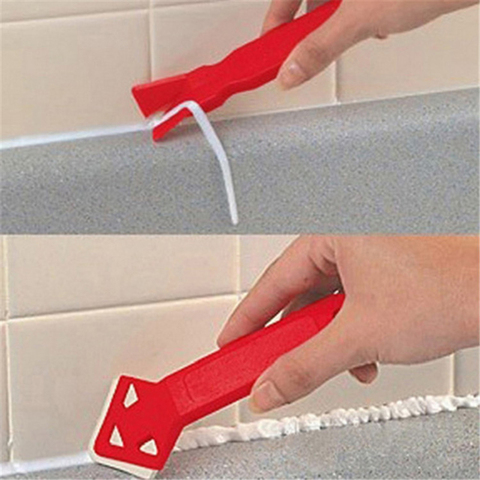 2 Piece Caulking Mold Removal Scraper Household Spatula Rubber Spatula Silicone Glass Sealant Remover Tool Kit For Scraper ► Photo 1/6