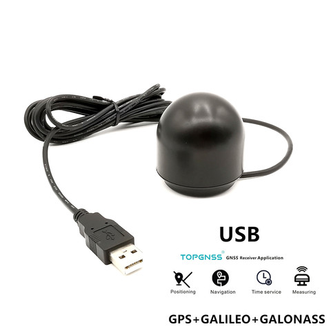 GNSS GLONASS GALILEO receiver Antenna module  USB output USB GPS receiver G-mouse ,better than BU-353S4 TOPGNSS module ► Photo 1/6