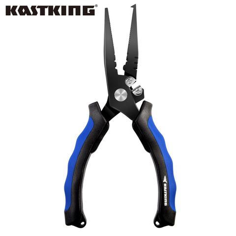 KastKing Intimidator  Fishing Pliers Wire Cutter for Cutting Hooks Braid Cutters Crimper Hook Remover Fishing Gear PVC Handle ► Photo 1/6