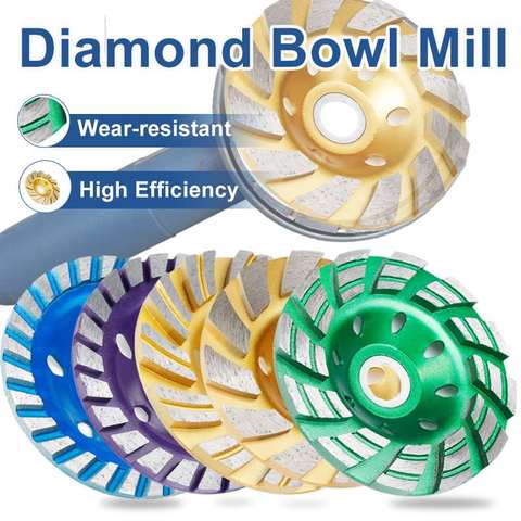 4inch 125mm Diamond Segment Grinding Concrete Cup Wheel Disc Granite-Stone New