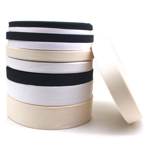 100m/roll 10/15/20/25/30/40/50mm Plain Cotton Webbings High Tenacity Bag Belt Lable Ribbons Sewing Tape Bias Binding DIY Crafts ► Photo 1/5