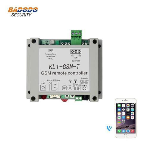 GSM wireless remote relay controller switch access controller KL1-GSM-T with 10A relay output NTC temperature sensor ► Photo 1/6