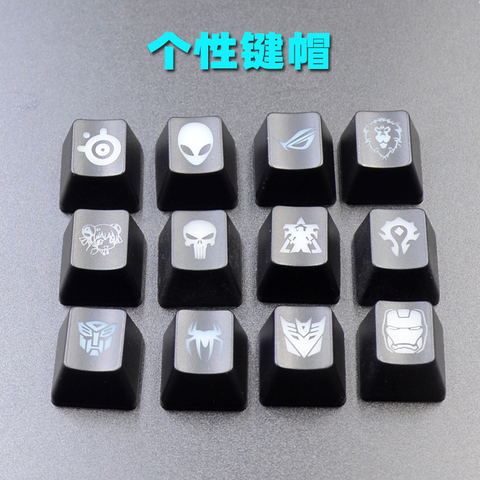 1pc ABS backlit mechanical keyboard keycap R4 height personality translucent key cap for Dota 2 WOW Heros ESC ► Photo 1/5