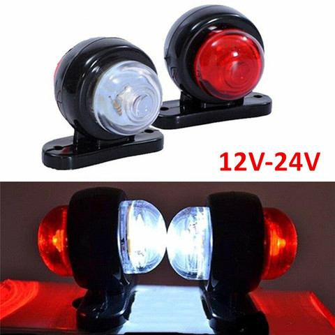 2PCS LED Side Marker 24v LED Truck Lights Trailer Lamp Outline Marker LED Truck Light Van Trailer Side Marker Light 12V ► Photo 1/6