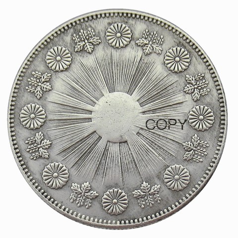 Japan Coins 1 Yen - Meiji 3  Year Silver Plated Pattern Copy Decorative Coin ► Photo 1/2