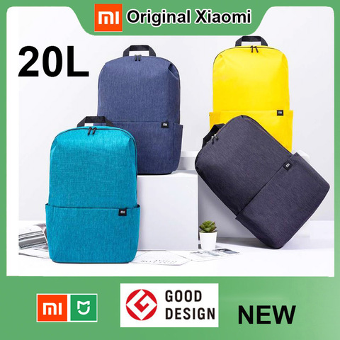 2022 New Xiaomi Colorful Backpack Bag big capacity Level 4 Water Repellent 20L boy hike Outdoor men women travel school camp ► Photo 1/6