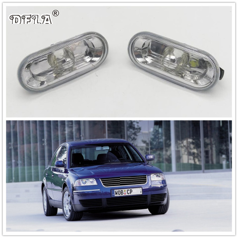 2pcs For VW Passat B5 2001 2002 2003 2004 2005 2006 Car-Styling Side Marker Turn Signal Light Lamp Repeater ► Photo 1/6