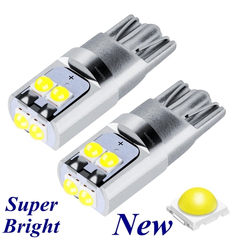 2PCS New T10 W5W Super Bright High Quality LED Wedge Parking Bulbs Car Dome Reading Lamps WY5W 168 501 2825 Auto Turn Side Light ► Photo 1/6