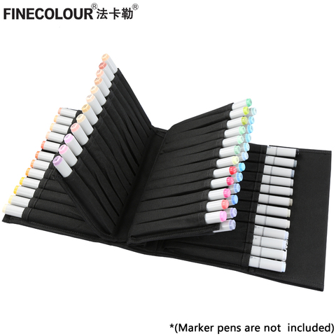 FINECOLOUR Marker Pen Case Large Zipper Bags for Art Marker Fineliner Organized Portable Convinient  Pencil Case Art Supplies ► Photo 1/6