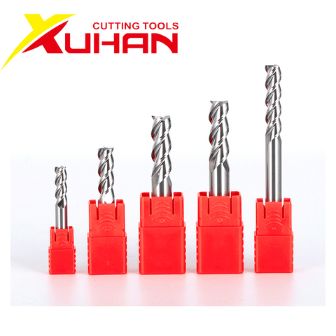 HRC55 3 Flutes End mill Tungsten Steel Tool for Aluminum Cnc Maching 3 Blade Endmills Top Milling Cutter Wood Milling Cutter ► Photo 1/4