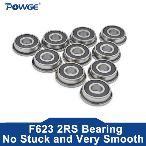 POWGE VORON F623-2RS Bearing 3*10*4 mm ABEC-7 Flanged Miniature F623 RS Ball Bearings F623RS For   Voron 0 3D Printer ► Photo 1/5
