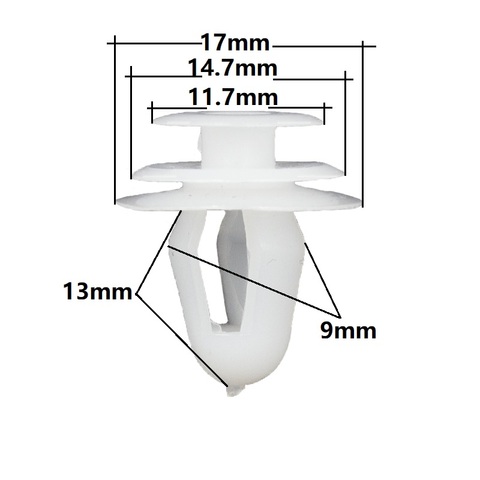 White Door Trim Panel Clip Fasteners 67771-02030 For Toyota Plastic Retainers Rivets ► Photo 1/6