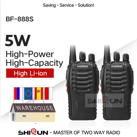 1PC or 2PCS Baofeng BF-888S Walkie Talkie 888s UHF 5W 400-470MHz BF888s BF 888S H777 Cheap Two Way Radio with USB Charger H-777 ► Photo 1/6