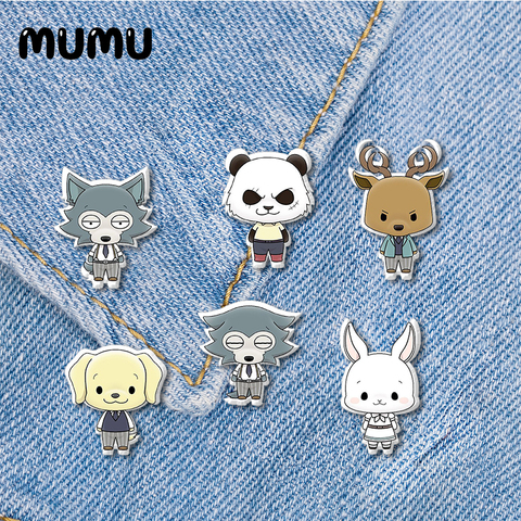 2022 New Beastars Lapel Pin Anime Goh Hin Hull Legoshi Jack Acrylic Brooch Funny Epoxy Pins Jewelry For Shirt Bag Badge ► Photo 1/6