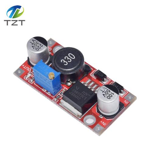 LM2596S DC-DC 3.6-46V 3A adjustable step-down power Supply module With reverse connection protection 5V voltage regulator RED ► Photo 1/6