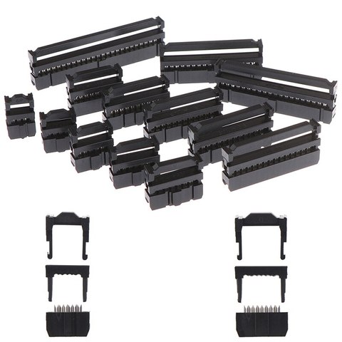 10set 6/8/10/12/14-50Pin IDC Socket Pin Dual Row Pitch 2.54mm IDC Connector 6-50 Pin Cable Socket ► Photo 1/1