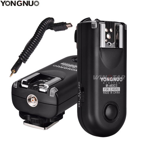 YONGNUO RF-603 II N3 Radio Wireless Remote Flash Trigger for Nikon D750 D610 D600 D3300 D3200 D3100 D90 Df  D7500 D7200 MC-DC2 ► Photo 1/5